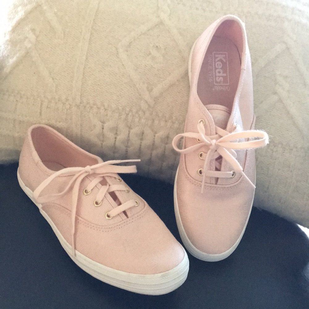 Keds sparkly blush pink near new condition